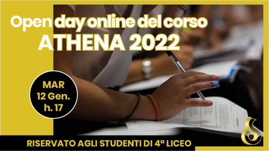 TEST 2022, IL 12 GENNAIO PRIMO OPEN DAY DELL'ANNO PER STUDENTI DI QUARTA SUPERIORE